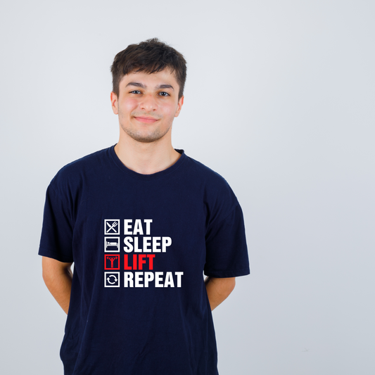 Eat Sleep Lift Repeat Tee