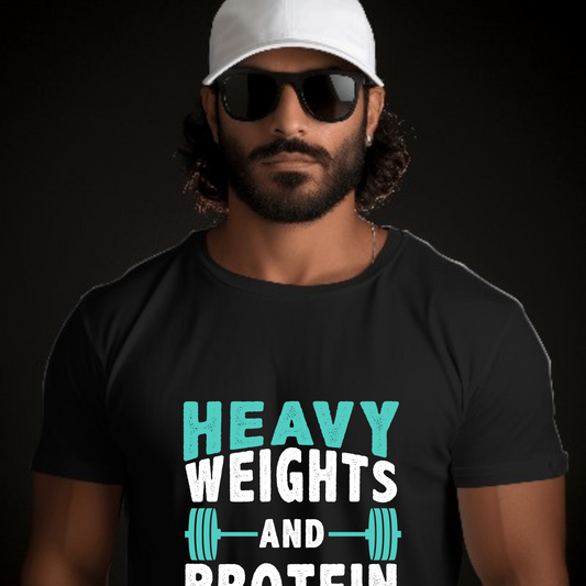 Heavy Weights & Protein Shakes Tee