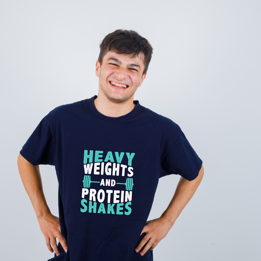 Heavy Weights & Protein Shakes Tee